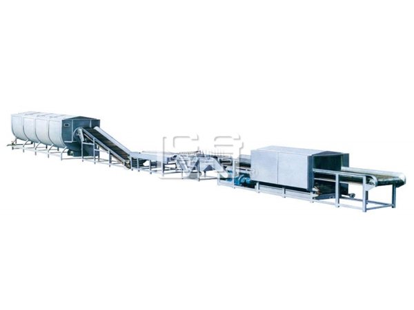 Dehydrated vegetable pretreatment production line